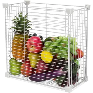 Freezer Organizer Bins Wire Baskets for Upright Refrigerator Wire Divider for Pantry, Freezer Baskets for, Pantry, Cabinet, Closet