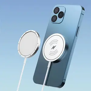 15W Magnetic Wireless Charger Pad Stand USB Type C PD 15W Magnet Fast Charging Station, Phone Accessories Compatible for iPhone 15 14 13 12 Pro Max AirPods