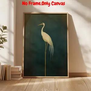 Vintage Bird Pattern Unframed Painting, 1 Count Retro Wall Art, Canvas Wall Art, Wall Decor for Home Living Room Bedroom Study Room, Home Decor, Ornaments