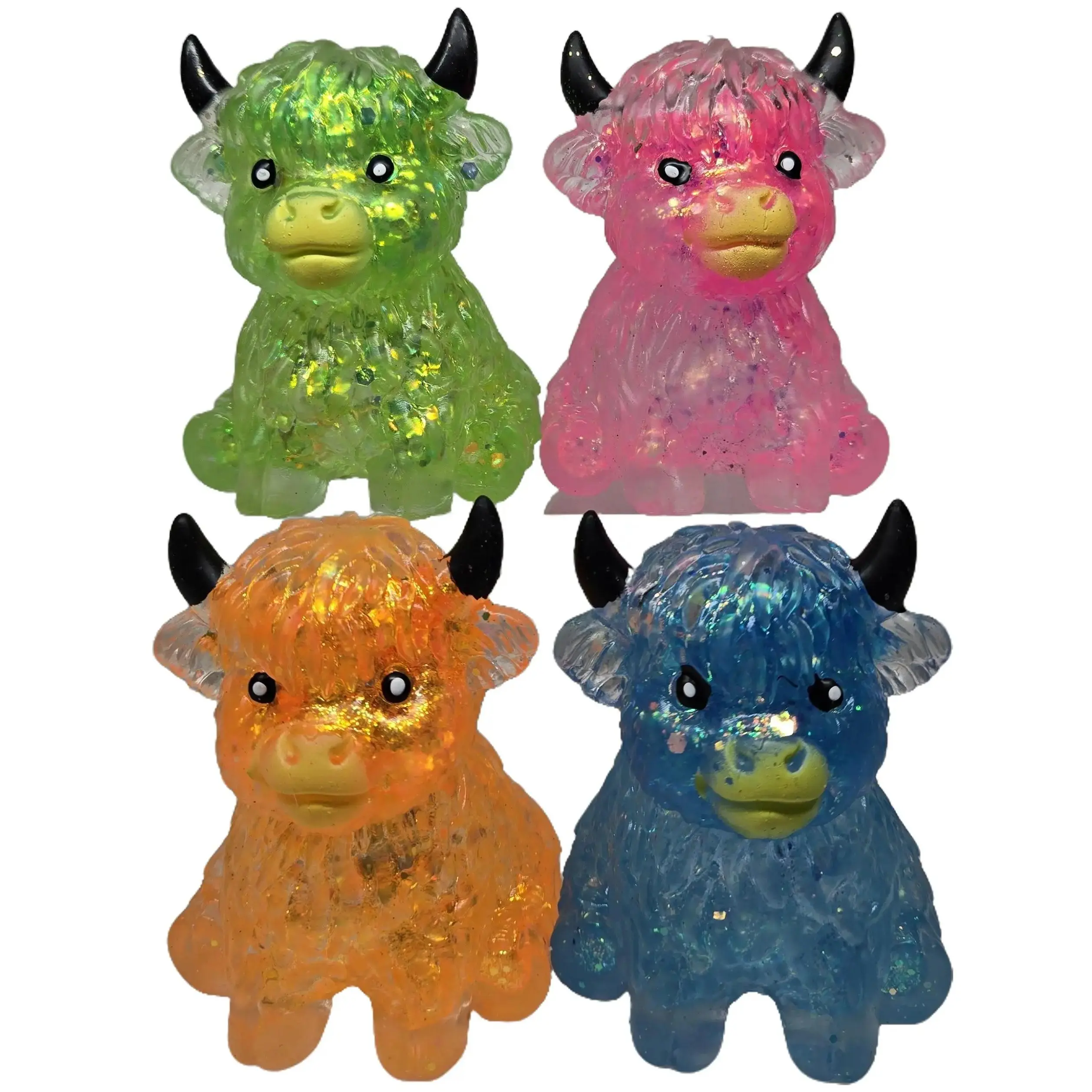 Squishy Sugar Cows Highland Cow Stress Relief Fidget Toy