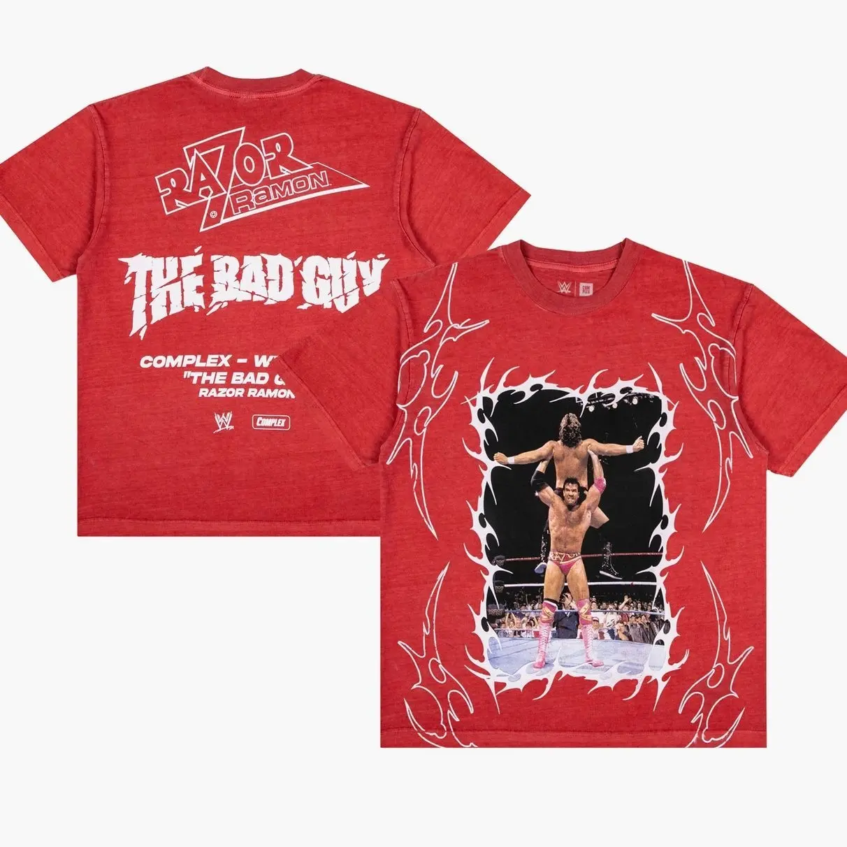 Razor Ramon Complex x WWE Boxy T-Shirt - Red LTA