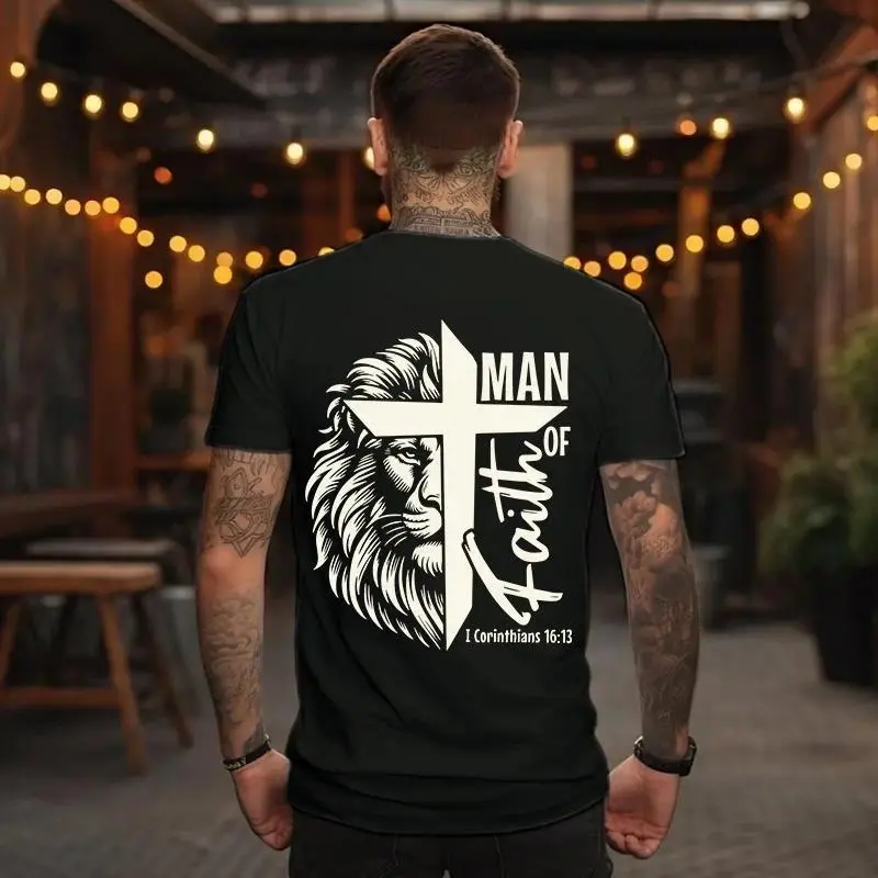 Blessed Is The Man Christian Men Shirt Christian Mens Shirt Bible Verse Shirt Scripture Shirt Gospel Shirt Christian Merch Cross Jesus