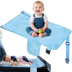 Toddler Airplane Bed, Travel Essentials for Toddlers, Plane Seat Extender for Comfortable Flights, Portable Bed for Long Trips, Traveling Bed, Foldable Toddler Bed