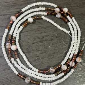 Bronze Goddess Tie on waist beads