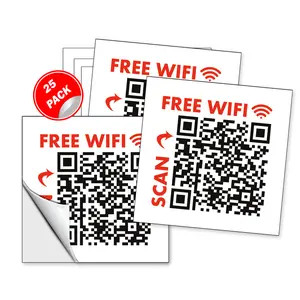 Embarrassing Wifi QR Code Stickers - 25 QTY