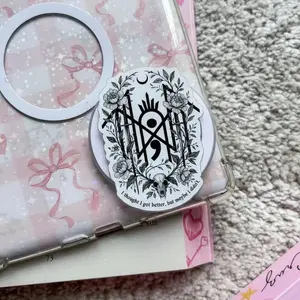 Sleep Token Fan Phone Grip, Gothic Style Accessory for Metal Lovers