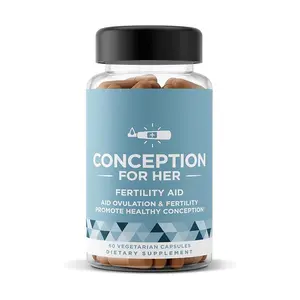 Conception for Her Fertility Aid Prenatal Vitamins 60 Vegetarian Capsules with Myo-Inositol & KSM-66 Ashwagandha Supports Ovulation and Hormonal Balance