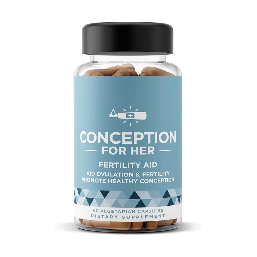 Conception for Her Fertility Aid Prenatal Vitamins 60 Vegetarian Capsules with Myo-Inositol & KSM-66 Ashwagandha Supports Ovulation and Hormonal Balance