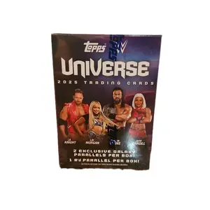 Topps 2025 WWE Universe Blaster Box - 2 Exclusive Galaxy Parallels & 1 Numbered Parallel Per Box Trading Cards