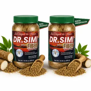 2 Pack New Packaging! Same Viral Formula - La Original Fibra de Mexico Dr.Simi Daily Fiber 300g (10.5oz) - All-Natural Fiber Blend with Wheat Bran, Maguey, and Cocoa – Perfect Mix for Food & Smoothies