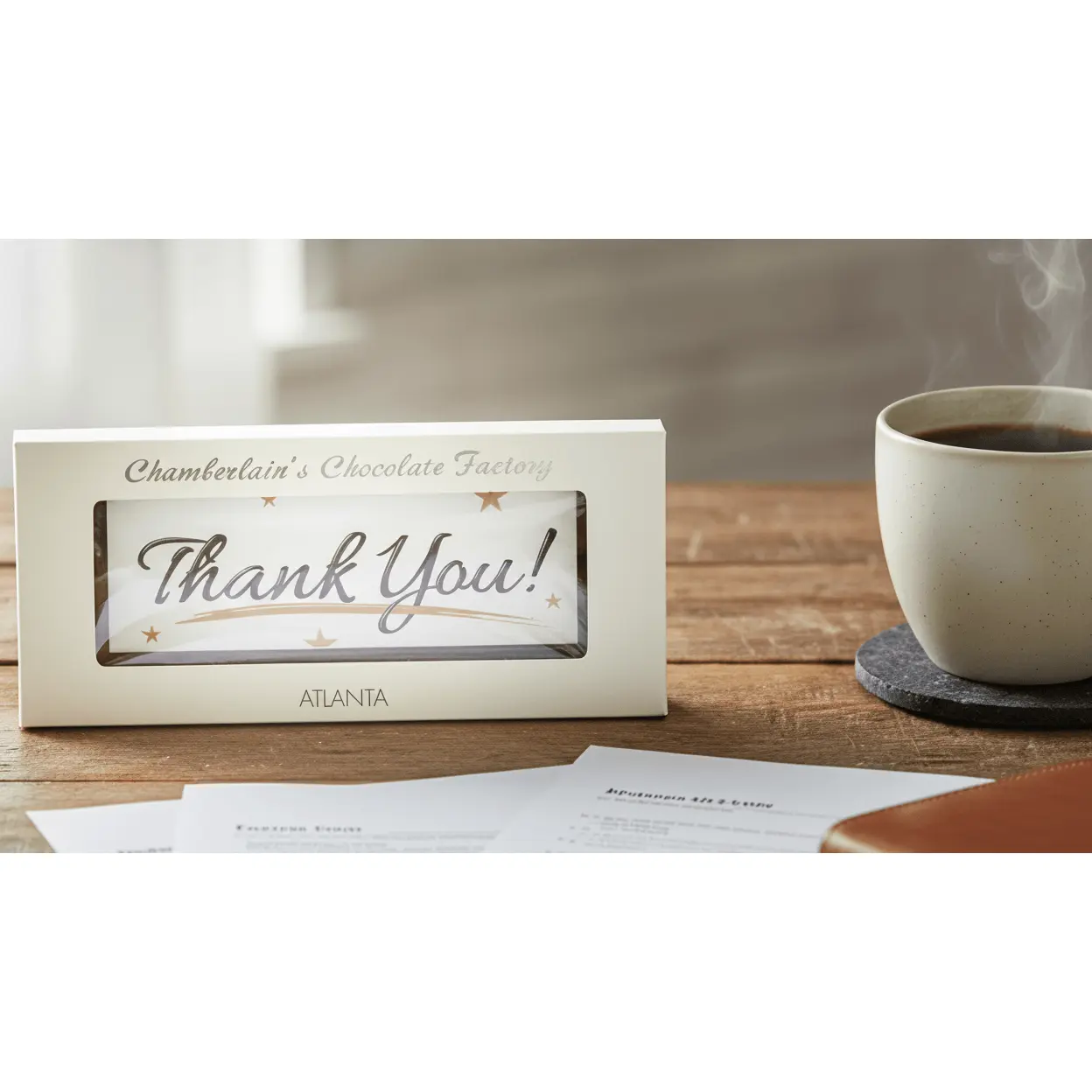 Large Thank You Chocolate Bar Chamberlains Chocolate Gift Boxed
