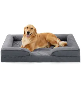 Made4pet Orthopedic Dog Beds for Large Dogs, Dog Sofa Couch Egg-Crate Foam  Pet Couch Bed with Washable Waterproof Cover