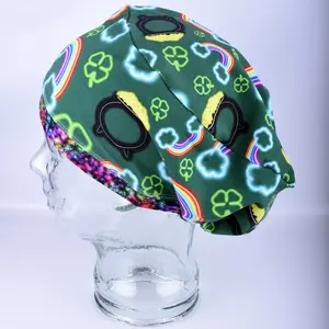 Neon St Patrick Scrub Cap