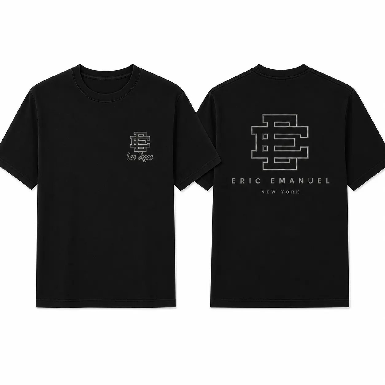 Eric Emanuel, Las Vegas Logo Graphic T Shirt, Premium Cotton Tee, Unisex Streetwear, Casual Oversized Fashion Top, EE