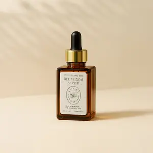 Kushi Beauty Bee Venom Serum 15ML - Natural Skincare Treatment for Fine Lines & Wrinkles - Collagen Boosting Formula - One Month Supply