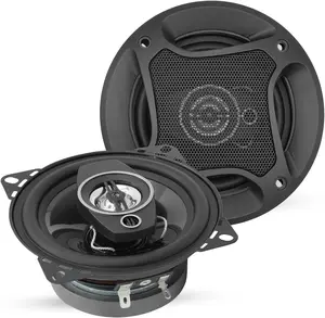 5 CORE 4 Inch 2 Way Coaxial Car Door Speakers 250W Pair with Tweeter Component Driver for Vehicle Door or Side Panel Mount Universal Fit