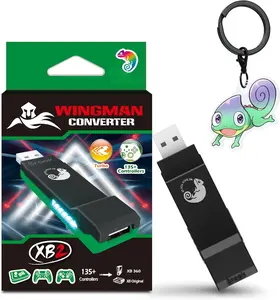 Wingman XB 2 Converter with  -  Controller Adapter for XB 360, XB  Consoles and PC, Supports Remap and Adjustable Turbo [ Version]