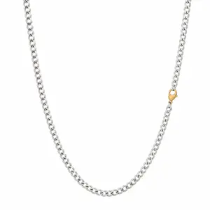 6 Cut Double Chain Necklace, 4.3mm