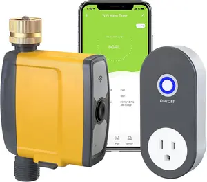 WiFi Water Timer,  Hose Timer WiFi Irrigation Controller,  Watering System Valve, APP & Voice Control, Weather-Based Automatic Rain Delay, Brass Inlet