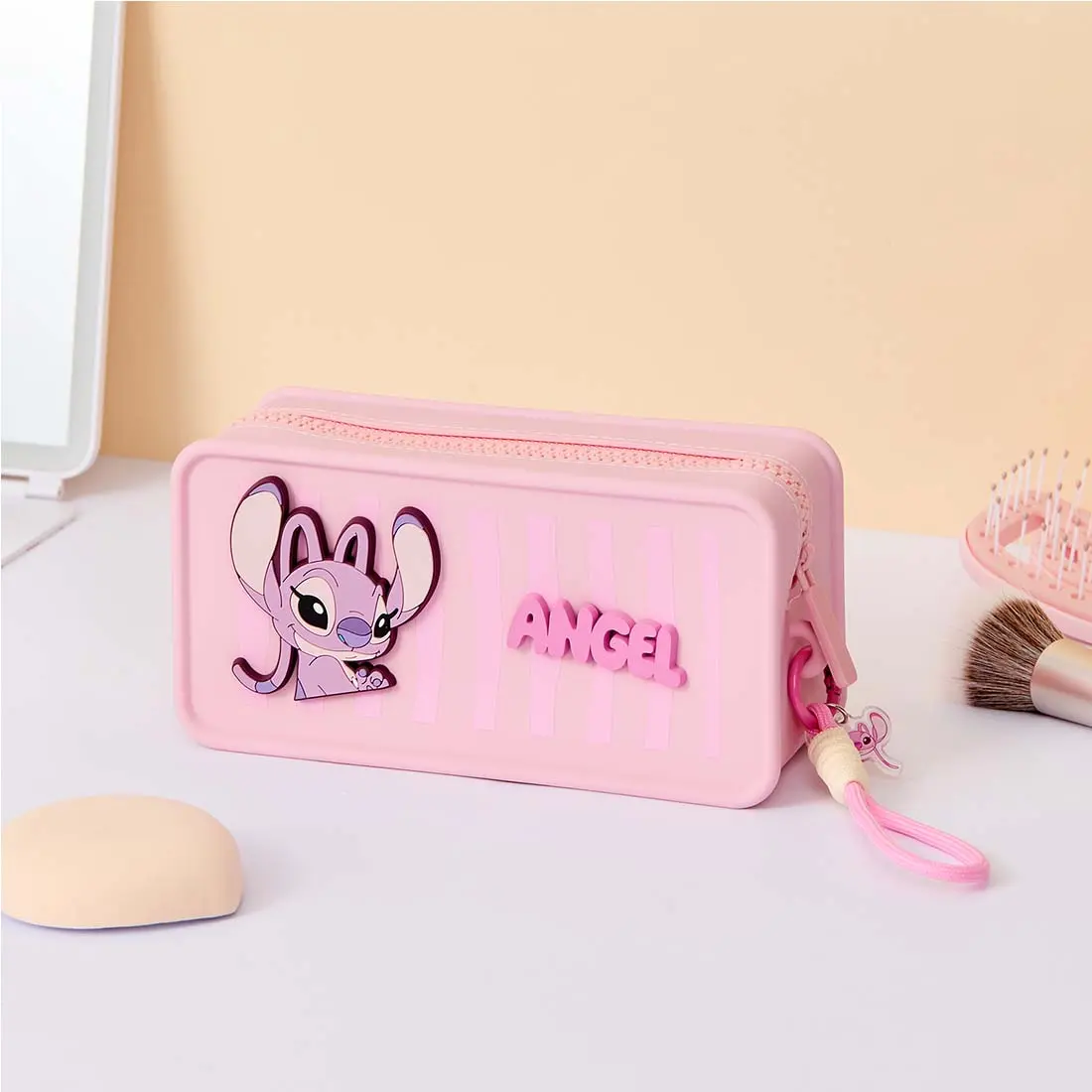 Disney Stitch Silicone Makeup Bag Waterproof Cute Cosmetic Pouch Portable Travel Organizer Multi-functional Storage Case,cozyvibes#Summervibes, Back To School