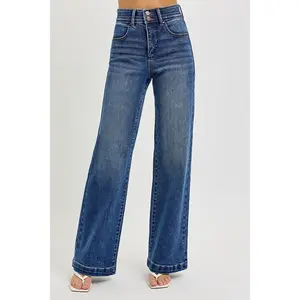 Risen Sculpted Rise Wide Jeans
