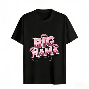 Big Mama Lip Design Women's Graphic Tee Casual Streetwear Fashion Cotton T-Shirt Regular Fit Round Neck Short Sleeve Trendy Style T-Shirt For summer Everyday Wear
