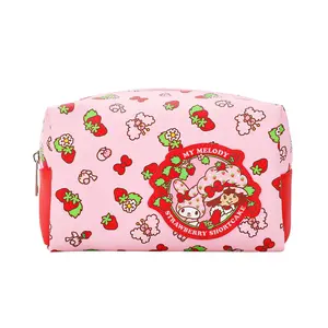 Sanrio My Melody and Strawberry Shortcake Travel Toiletry Cosmetic Bag Case 8"