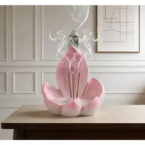 Multipurpose Lotus-Shaped 1pc Incense Cone Burner |     Home Decor Item for Yoga & Meditation