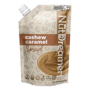 Nut Dreamers Cashew Caramel Spread - 10oz Vegan Keto Gluten-Free Snack - Healthy Sweet Nut Butter - Gluten Free Natural Protein