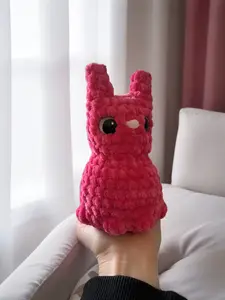 Homemade Crocheted Pink Cat