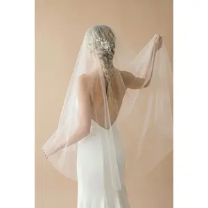 DANTON FINGERTIP PLAIN VEIL WITH BLUSHER