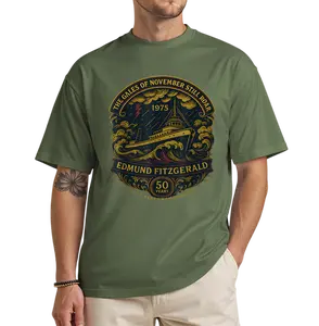 Edmund Fitzgerald 1975 Anniversary T-Shirt – Great Lakes Shipwreck Tribute Graphic Tee, Maritime History Shirt (Unisex)