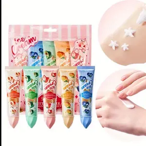 3 Hand Cream Set to Smooth Dry Skin with 3 Flavors for Soft & Hydrated Hands ( Strawberry- Peach- Blueberry)