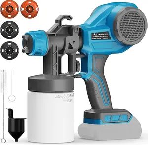 Tilswall Alien500 Cordless Paint Sprayer, Electric HVLP Spray Gun for DIY Home Painting Tool for Walls, Furniture, Cabinets, Fence & Outdoor Projects – Easy to Use, Lightweight & Powerful