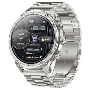 Smartwatch with Bluetooth Calling, Heart Rate and Blood Pressure Monitoring, Sports Flashlight, Men's Smart Bracelet