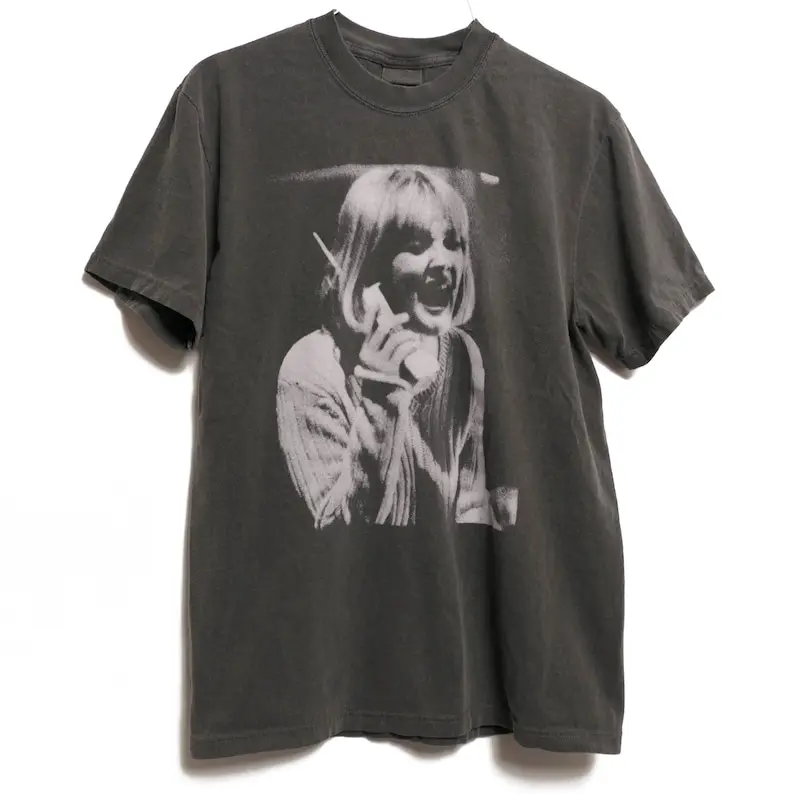 Scream Wes Craven Drew Barrymore Phone Call Tee Shirt Ghostface Killer 1996 Scary Movie 1990s Cinema Halloween Film Faded Tee Shirt