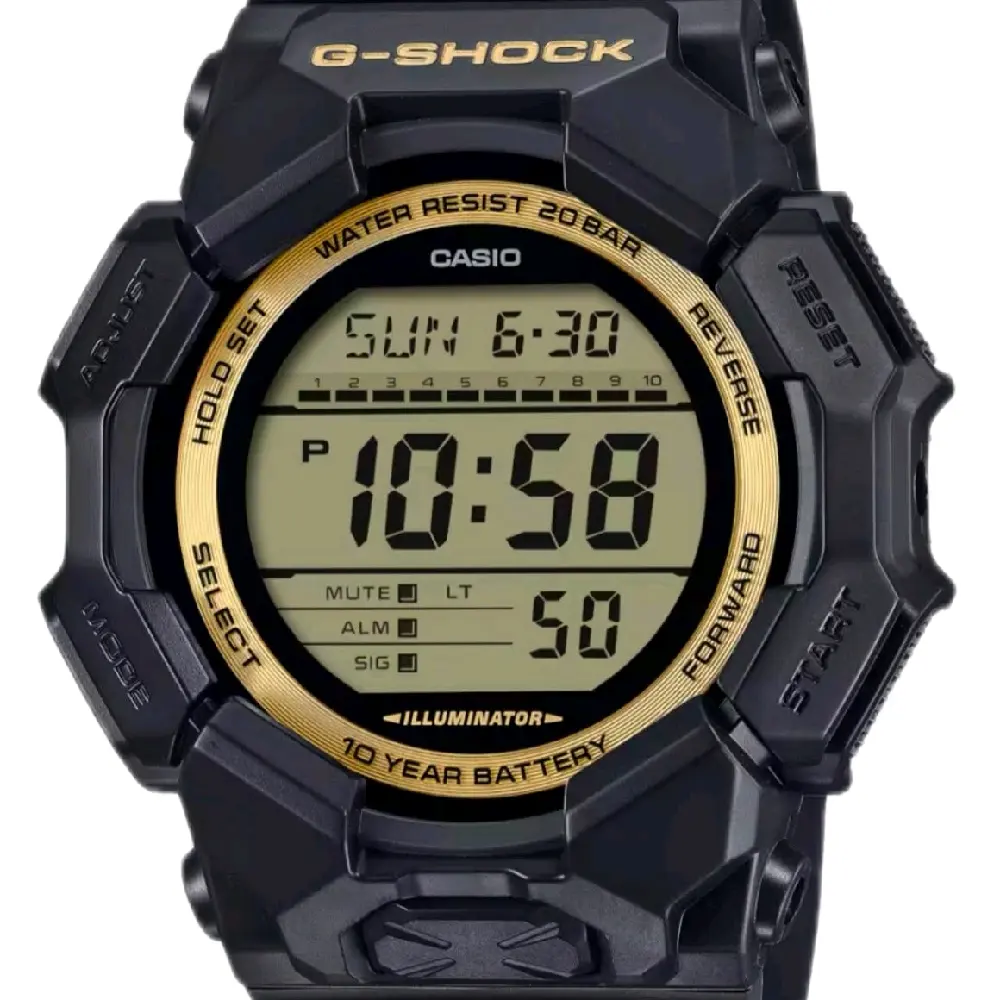 GD-010GB-1A9 New G Shock gold digital black strap men' s beautiful watch