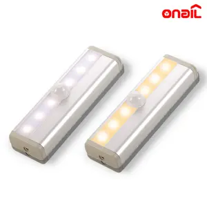 Hanging Decor 1/2/5-Pack 4.5-Inch Motion Sensor Lights for Indoor Use, Warm White Color, Suitable for Closets, Stairs, and Cabinets