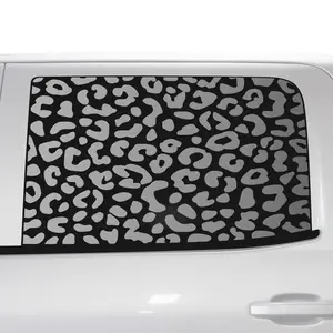 Animal Leopard Cheetah Cow Window Vinyl Decal Stickers Fits Chevy Silverado & GMC Sierra 1500 2014-2018