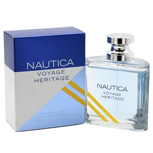 Nautica Voyage Heritage Men's Eau de Toilette (EDT) - 3.4 oz, Citrus Bergamot, Peppermint, Rosemary, Aquatic Fresh Scent, Energetic Spirit, New In Box