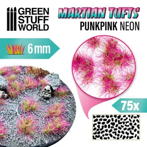 Green Stuff World Martian Tufts for Models and Miniatures – Punkpink Neon 6mm 10681