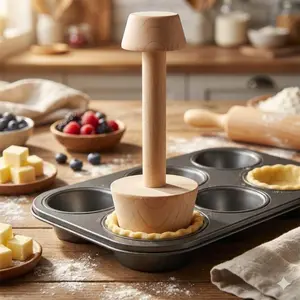 Professional Dual-Size Egg Tart Pie Pan: Bake Perfect Cookies, Muffins & Tarts! Oven & Air Fryer Safe, Even Heat, Non-Stick, Reusable. Ideal for Home Bakers & Dessert Shops.