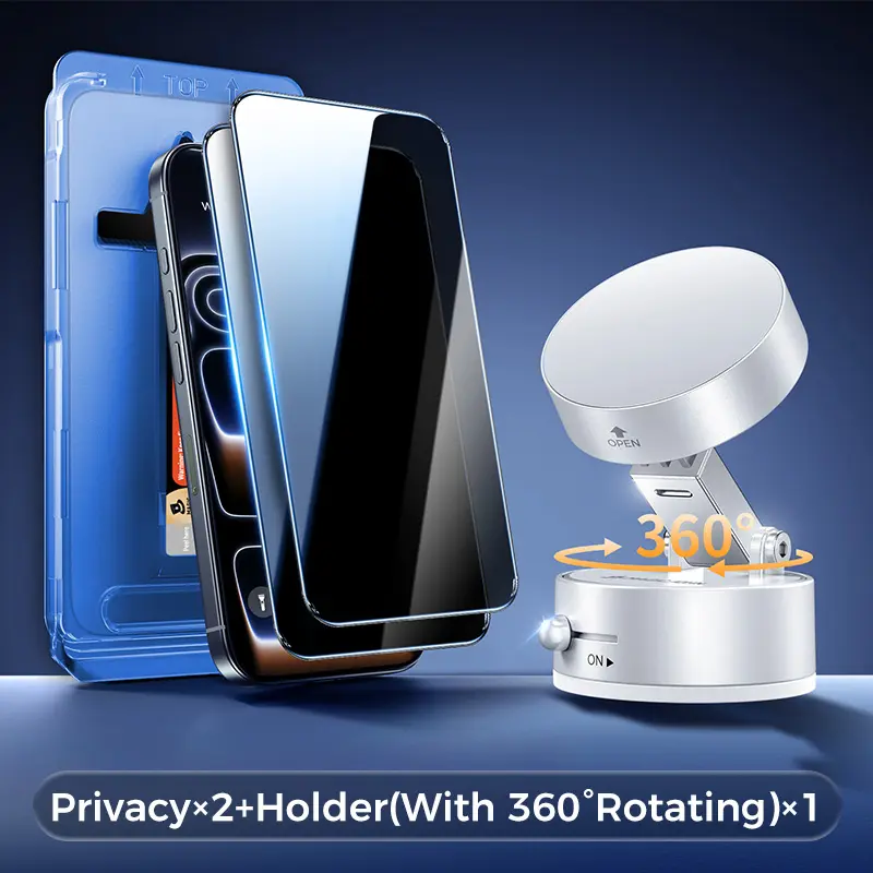 Privacy+Car Holder-White