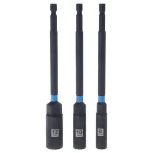 6-14mm Socket Adapter Drill Bit Nut Driver Set 1/4inch Hexagonal Nut Driver