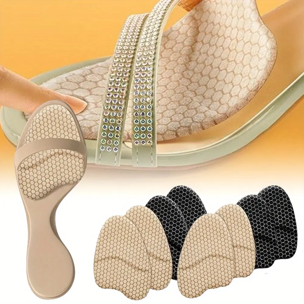 4 Pairs Foot Cushions for Heel, High Heel Comfort Pads, Metatarsal Pads, Shoes Inserts for Women to Stop Feet from Sliding Forward and Shock Absorb