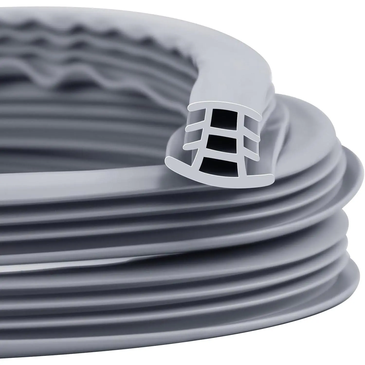 Flexible EPDM Rubber Strip (25 ft Long and 3/4 inch Wide) for Concrete Crack Repair and Replacement - Weather and Aging Resistant Expansion Joint Filler for Driveways and Sidewalks