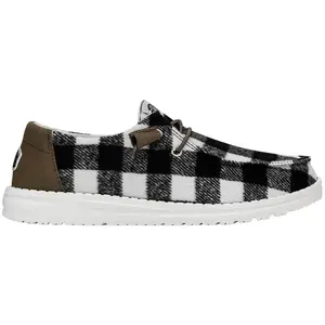 HEYDUDE Wendy Buffalo Plaid - Womens Comfortable Slip on Shoes