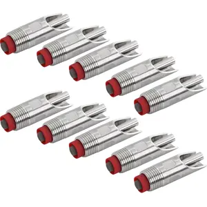 10PCS Pig Water Nippler Stainless Steel 1/2 NPT Automatic Animal Drinker Tool Duck Mouth Shape Feeder with Filter for Sows Piglets Drinking