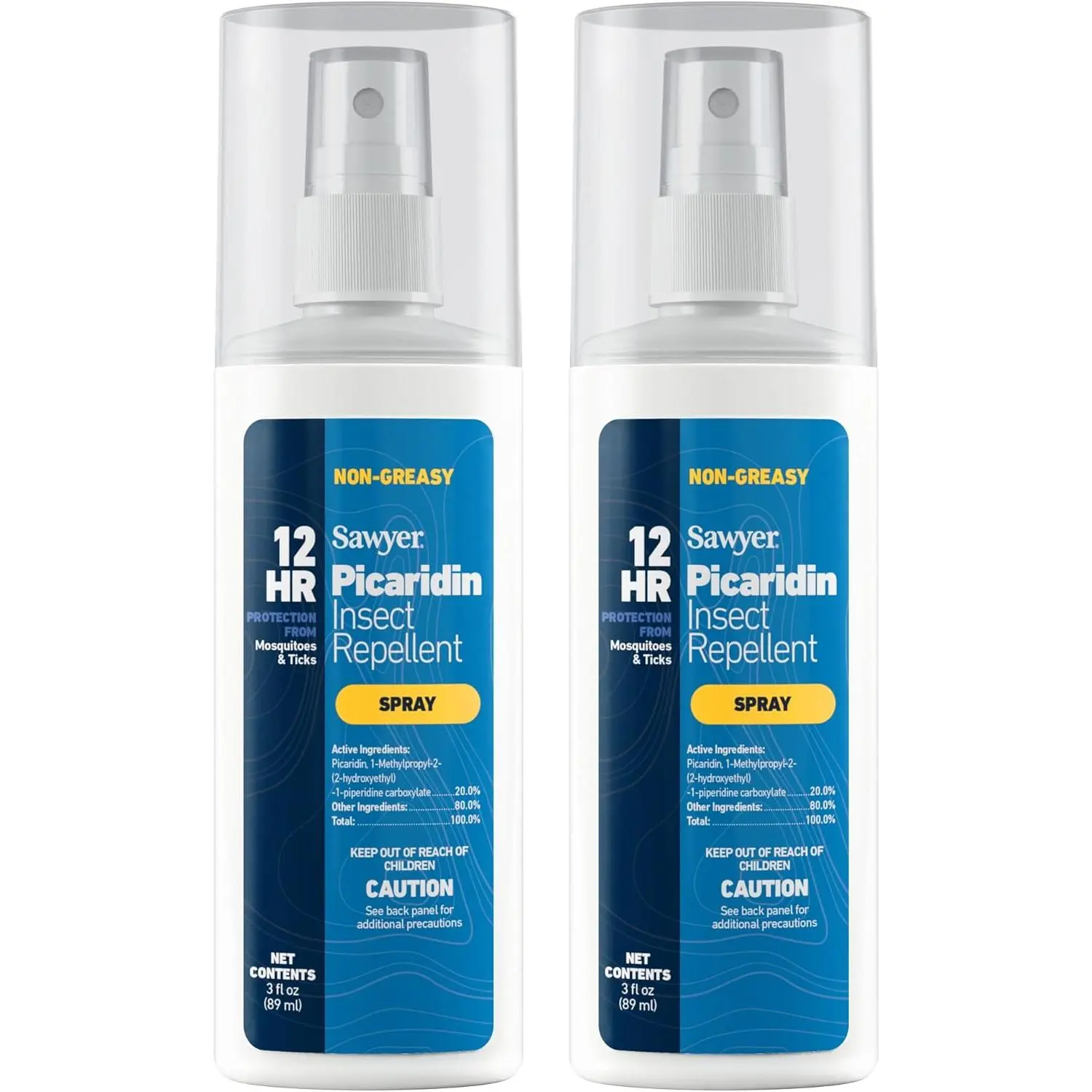 Sawyer Products SP5432 Picaridin Insect Repellent Spray, 20%, Pump, 3-Ounce, (Pack of 2) (Packaging May Vary)