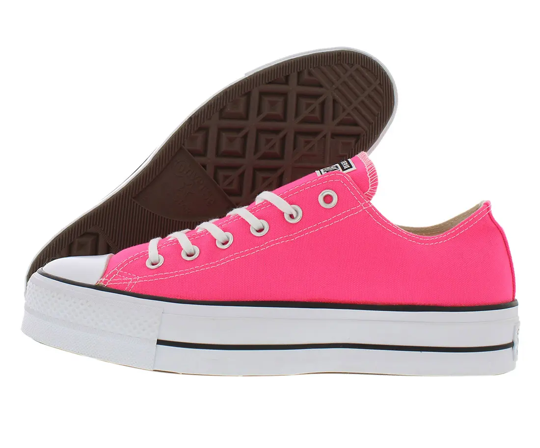 Converse Women's Chuck Taylor All Star Lift Ox, Low Top Canvas Platform Sneaker for Casual Wear, Fashion Sports Shoes, Footwear, Trainer